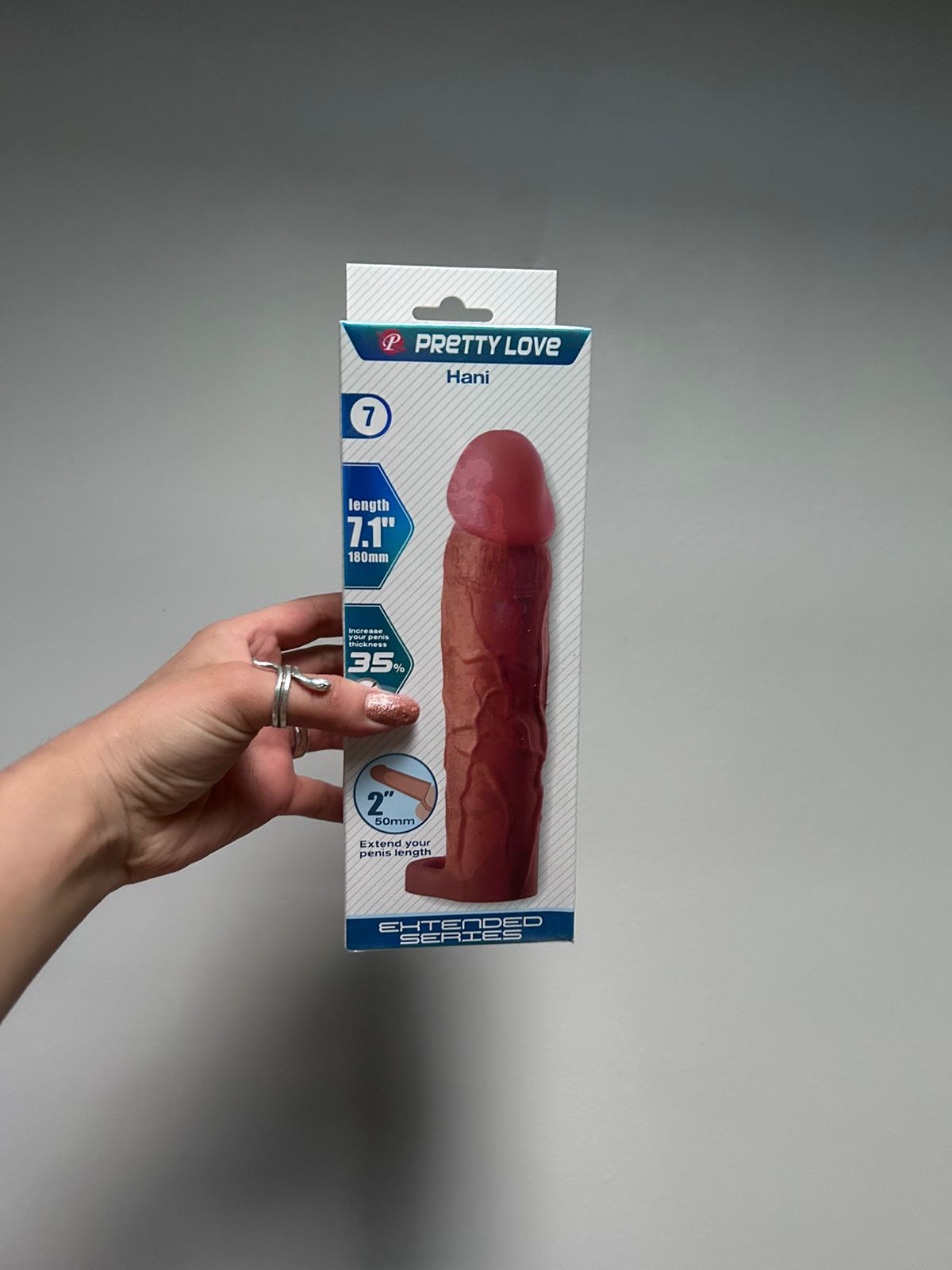 Funda Extensora Pretty Love Hani | Extensor de Pene Realista