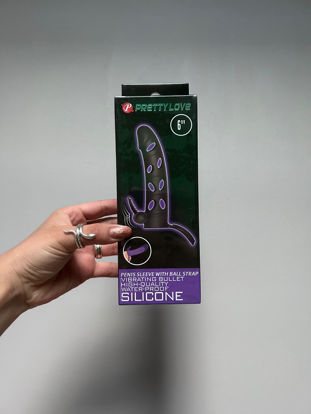 Funda Extensora con Vibración Pretty Love | Extensor de Pene con Estimulación Externa
