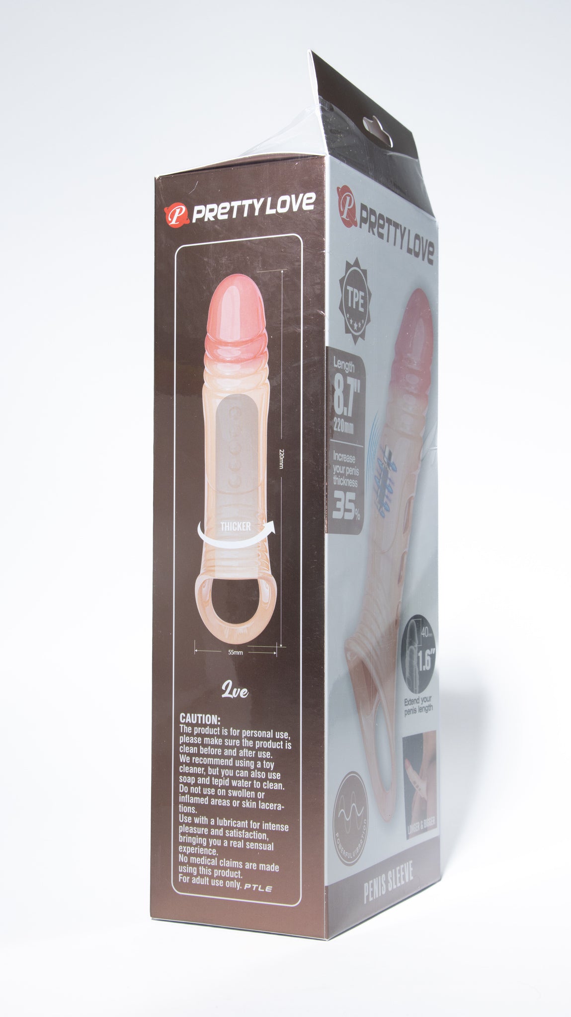 Funda extensora vibratoria 22 cm Pretty Love