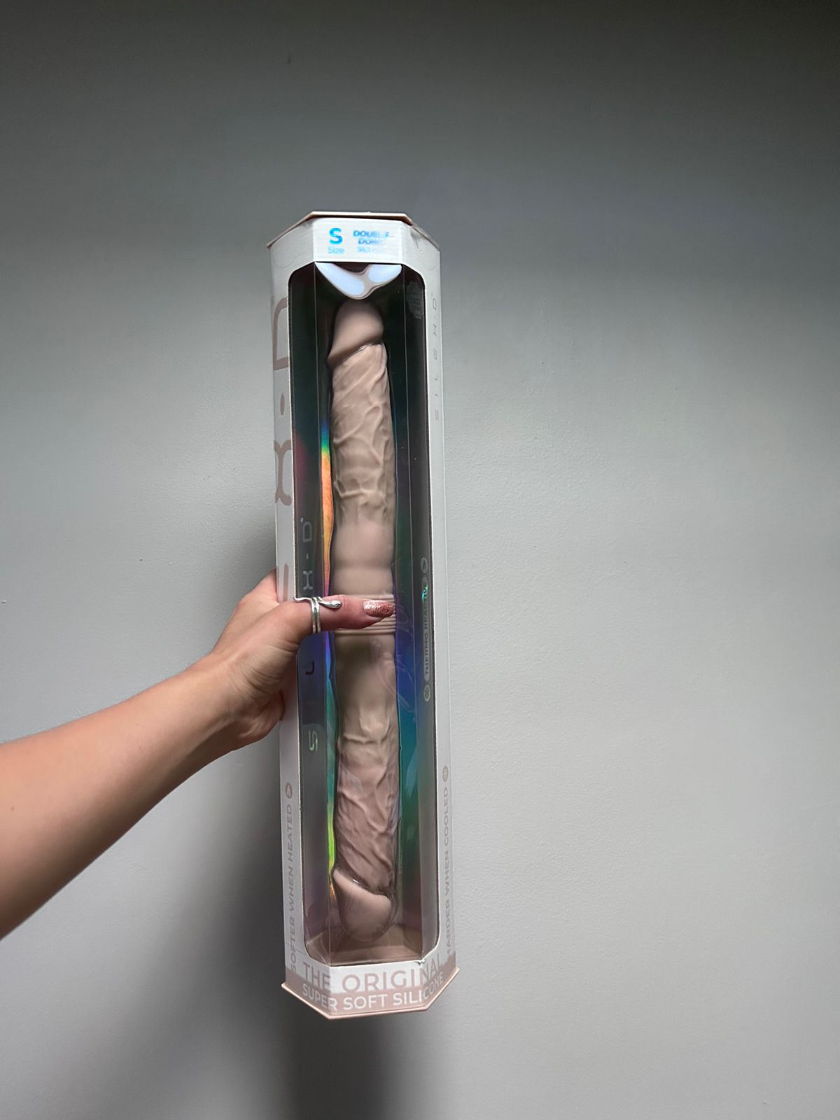 Dildo Doble Silicona SilexD 38,5 cm – Doble Penetración y Sensación Realista