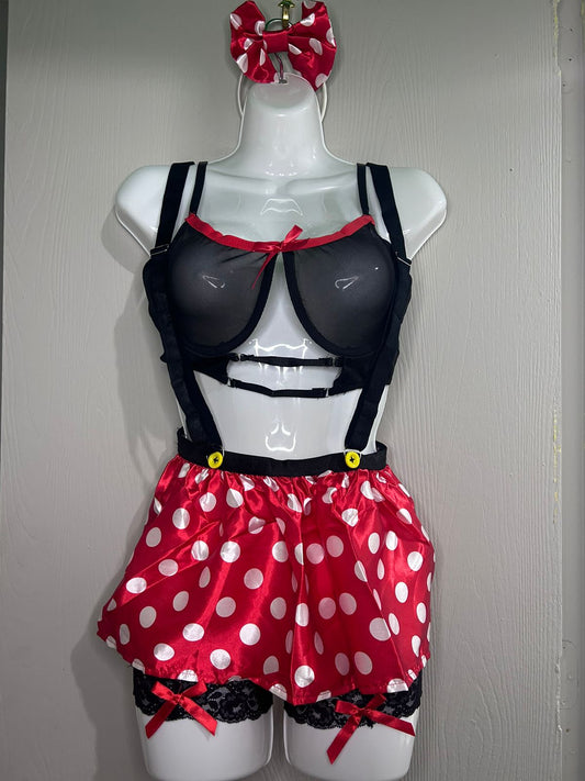 Disfraz Sexy Minnie Mujer – Lencería Erótica 5 Piezas Chile