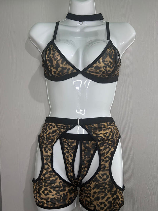 Conjunto Sensual Animal Print – Cosplay Adulto Chile