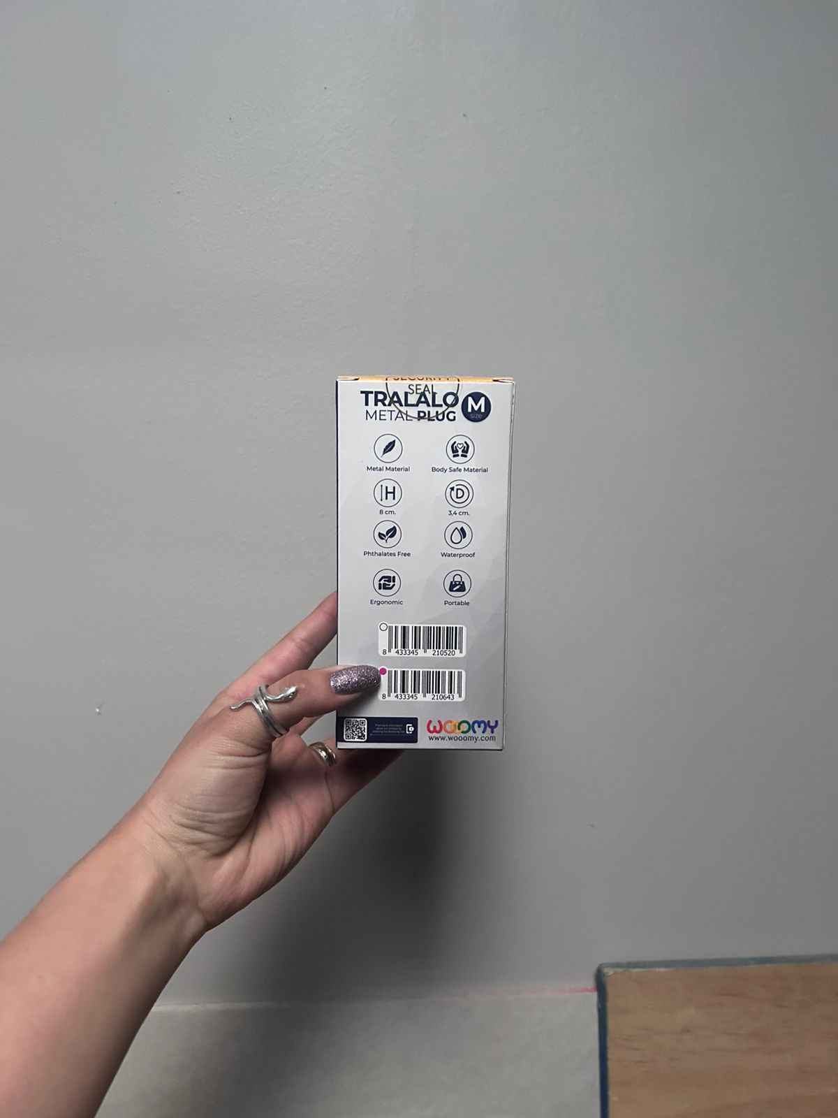 Plug Anal Metálico Wooomy Tralalo | Plug Anal de Acero Elegante